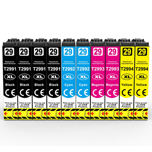 10 Pack 29XL Ink Cartridge Compatible for Epson 29 XL Ink for Expression Home XP-342 XP-335 XP-235 XP-442 XP-352 XP-247 XP-255 XP-332 XP-345 XP-432 XP-435 Printer 29-10P