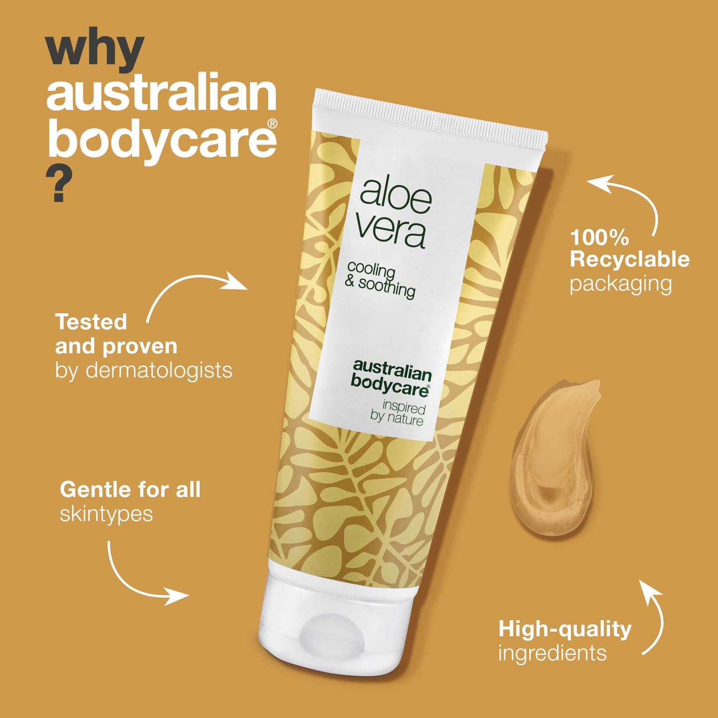 Australian Bodycare Aloe Vera Gel 100 ml | Aloe Vera After Sun Lotion | Natural Aloe Vera and Tea Tree Oil | Cooling & Moisturizing for itching, irritated skin, sunburns and scratches | 100% Vegan