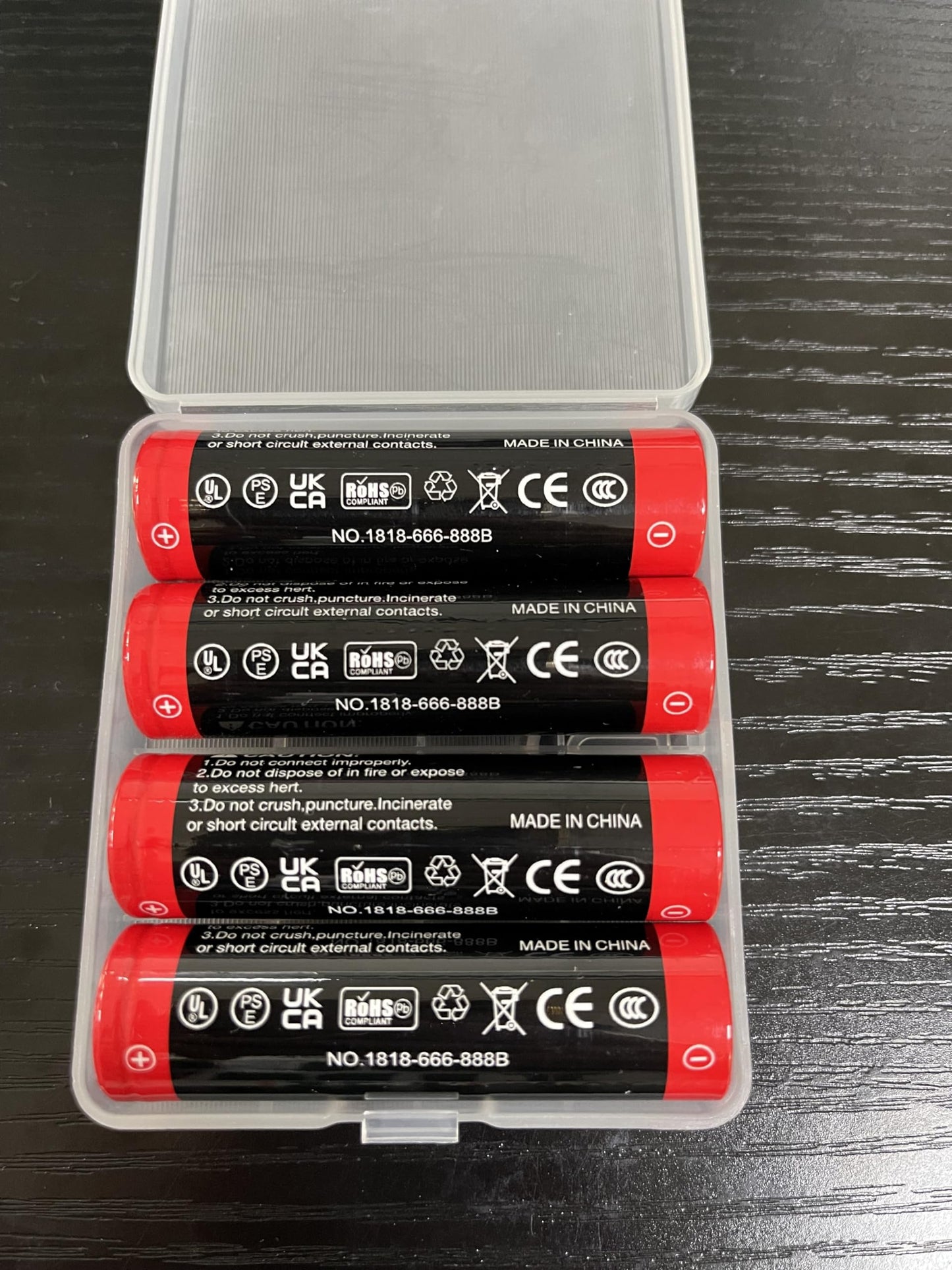 3000mAh Rechargeable NiMH Battery POWO18B,3.7V Large Capacity Flat Top Batteries with Case,Perfect for Flashlight, Camera,Small Fan, Doorbell, Toys,Headlamp,Product Patent Number:6319875(4pack) Black