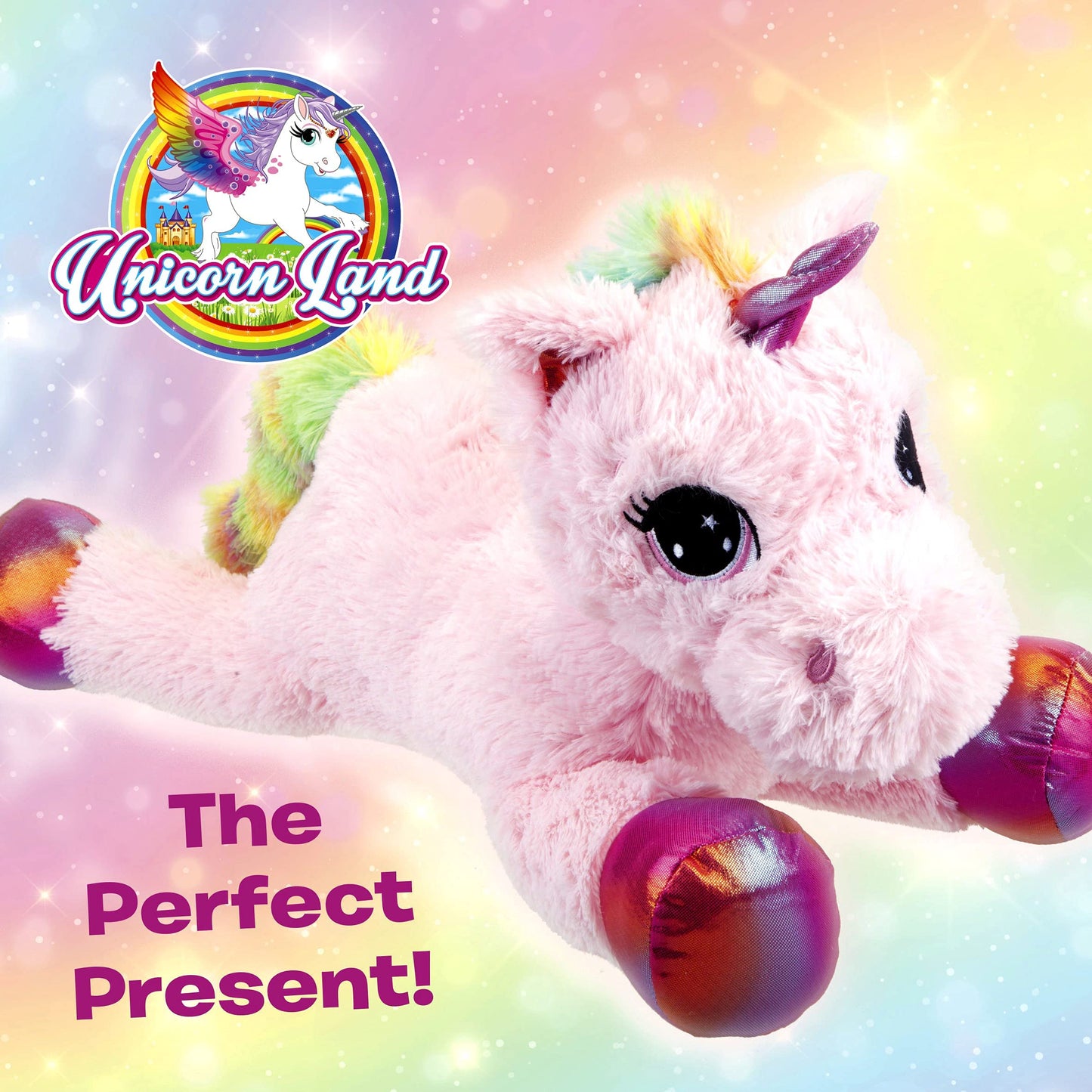 VFM - Premium Rainbow Plush Unicorn Soft Toy (60cm)