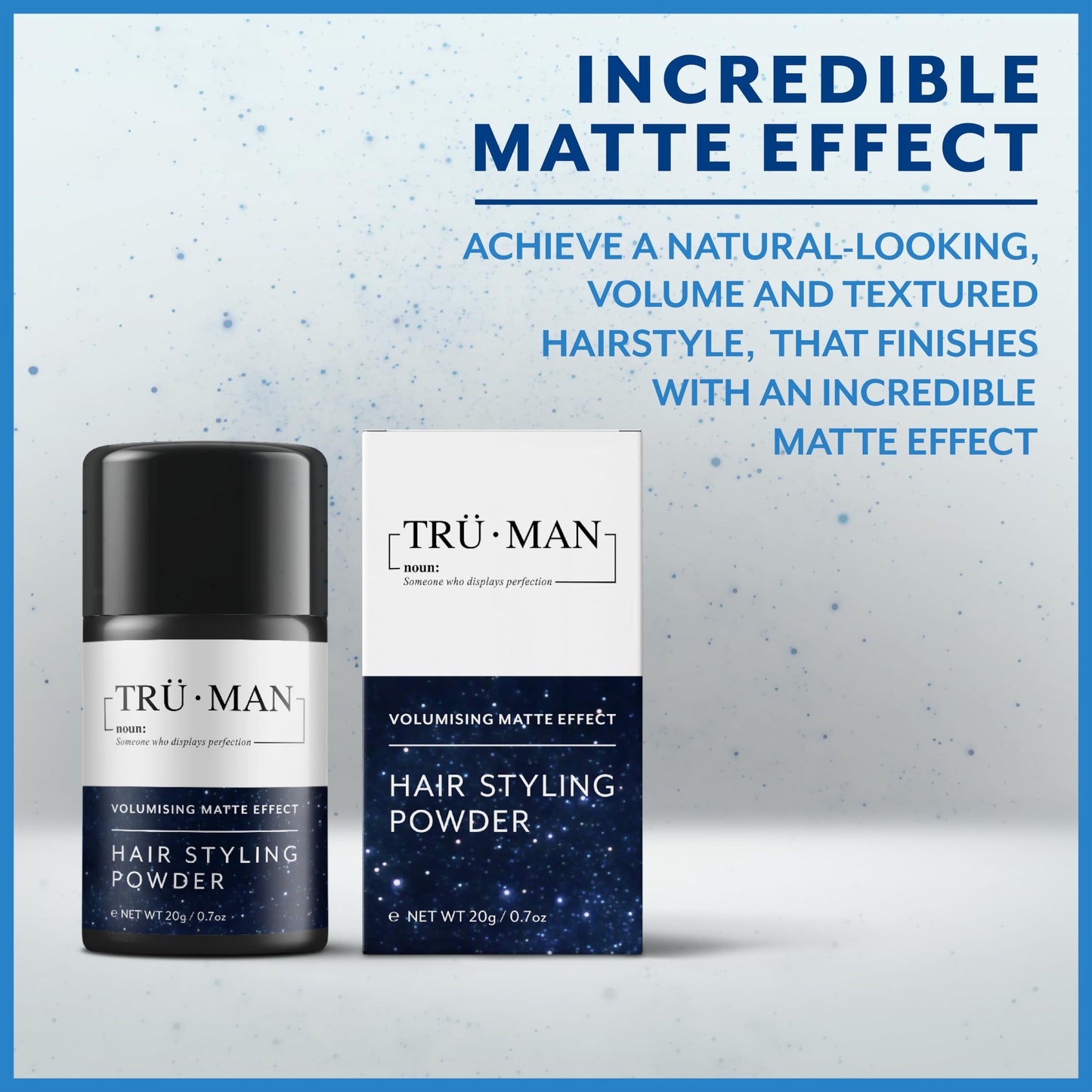 Tru Man, Thickening, Hair Powder For Men, 24 Hour Lasting Volume for All Hair Types, Strong Matte Finish, Cruelty-Free, Vegan, Made By Leading UK Barber 20