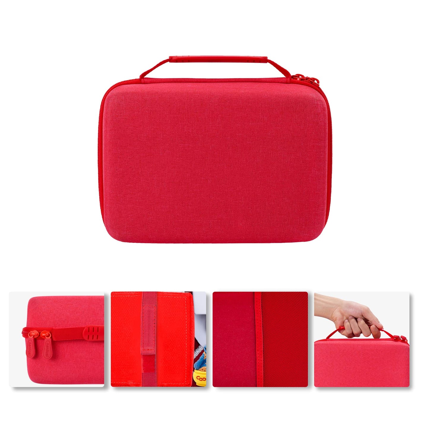 Aenllosi (Case Only) Hard Carrying Case Box for Tonies Toniebox Starter Set Toniebox Starter Box (red) Red