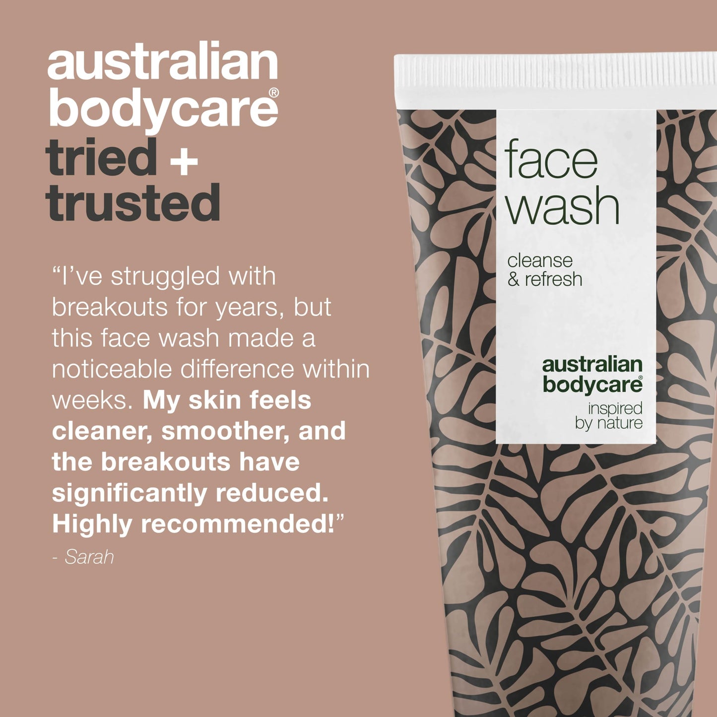 Australian Bodycare Face Wash 200ml - Facial Wash cleanser for oily skin with Tea Tree Oil | Spot Face Wash, oily skin cleanser & Deep Cleansing Face Wash for acne prone skin | Face Wash Women & Men