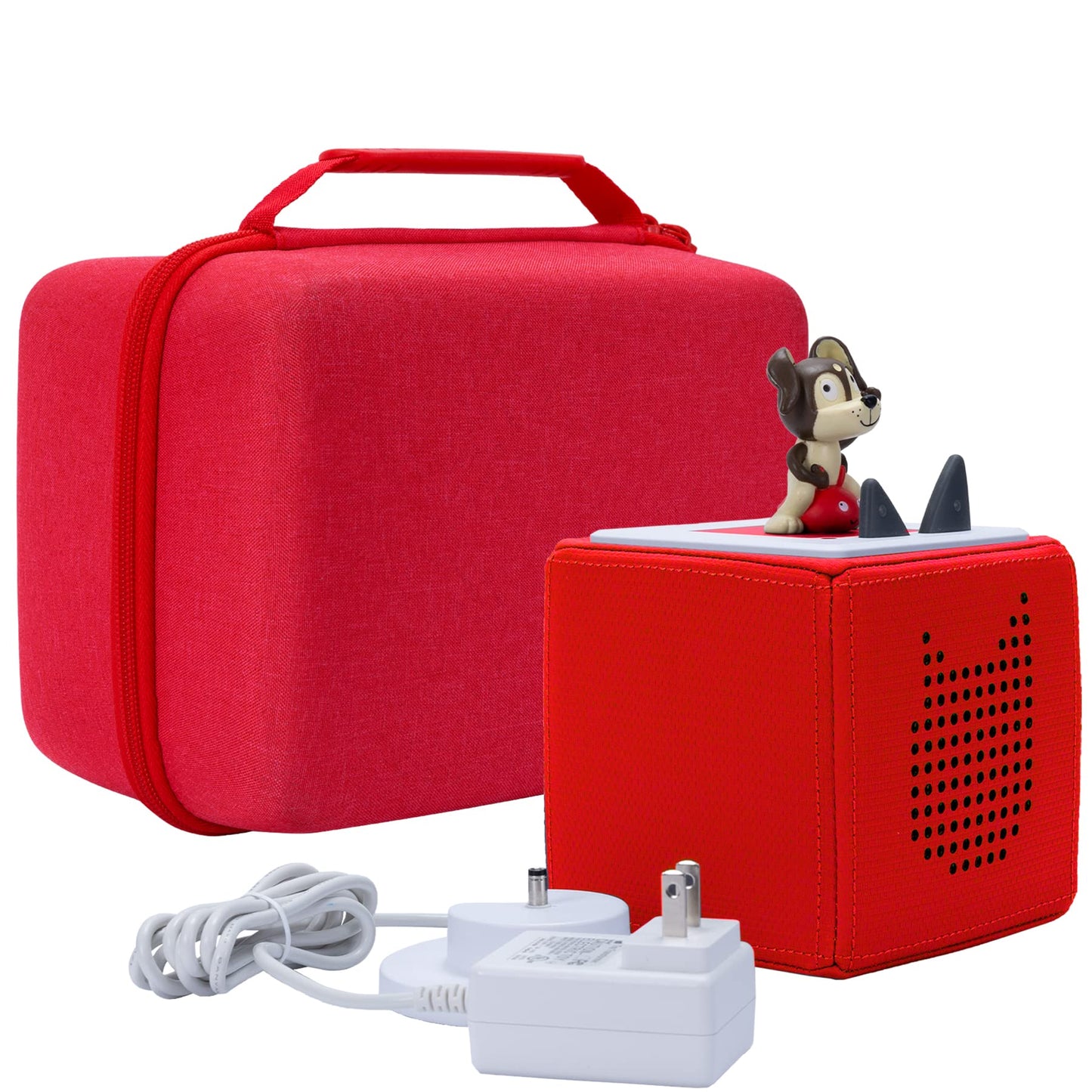 Aenllosi (Case Only) Hard Carrying Case Box for Tonies Toniebox Starter Set Toniebox Starter Box (red) Red