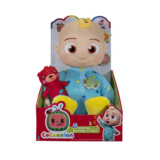 BANDAI WT80114AZ Cocomelon Musical Bedtime JJ Doll Preschool Learning, Multicolour Single