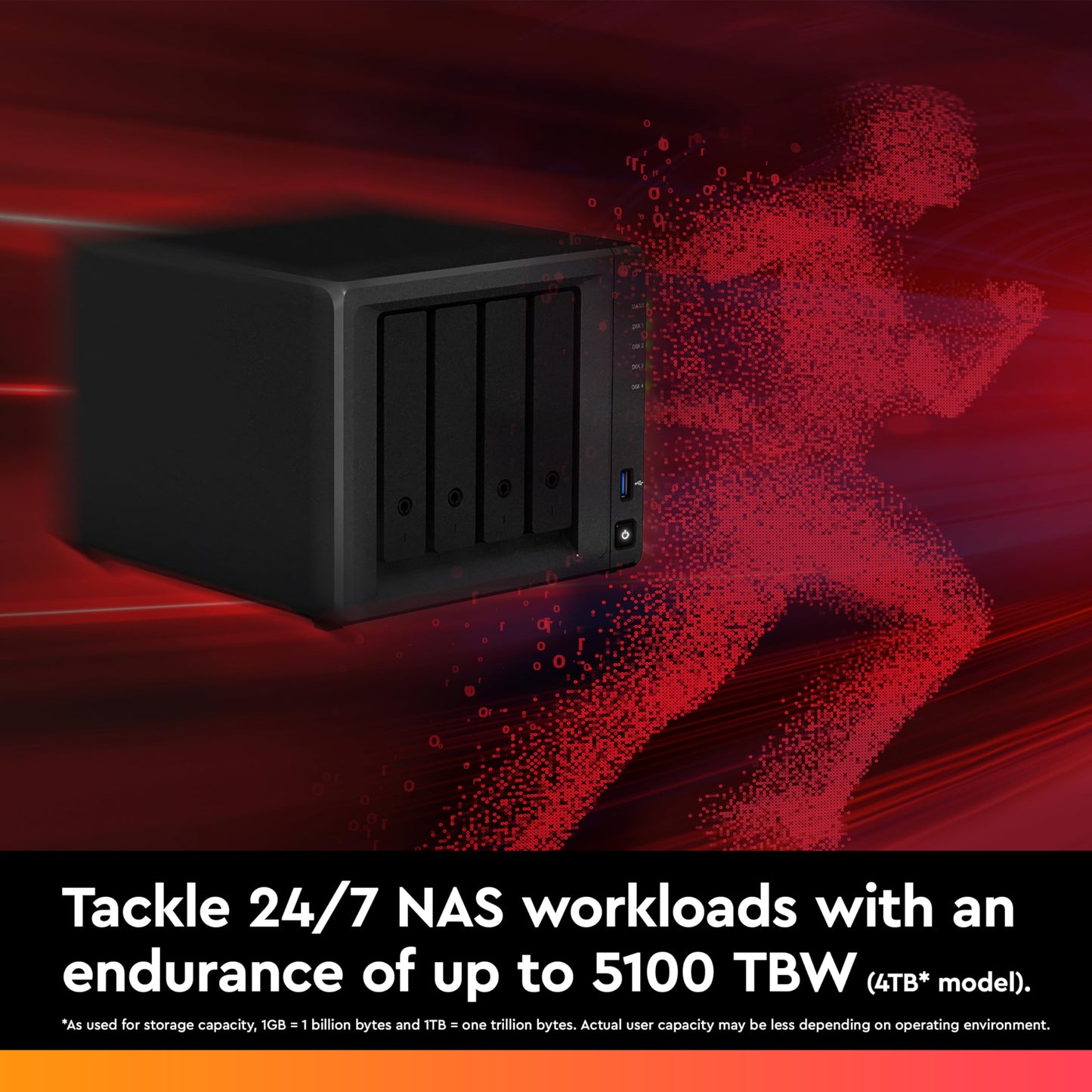 WD Red SN700 500GB NVMe SSD for NAS devices, with robust system responsiveness and exceptional I/O performance PCIe 3 M.2 500 GB