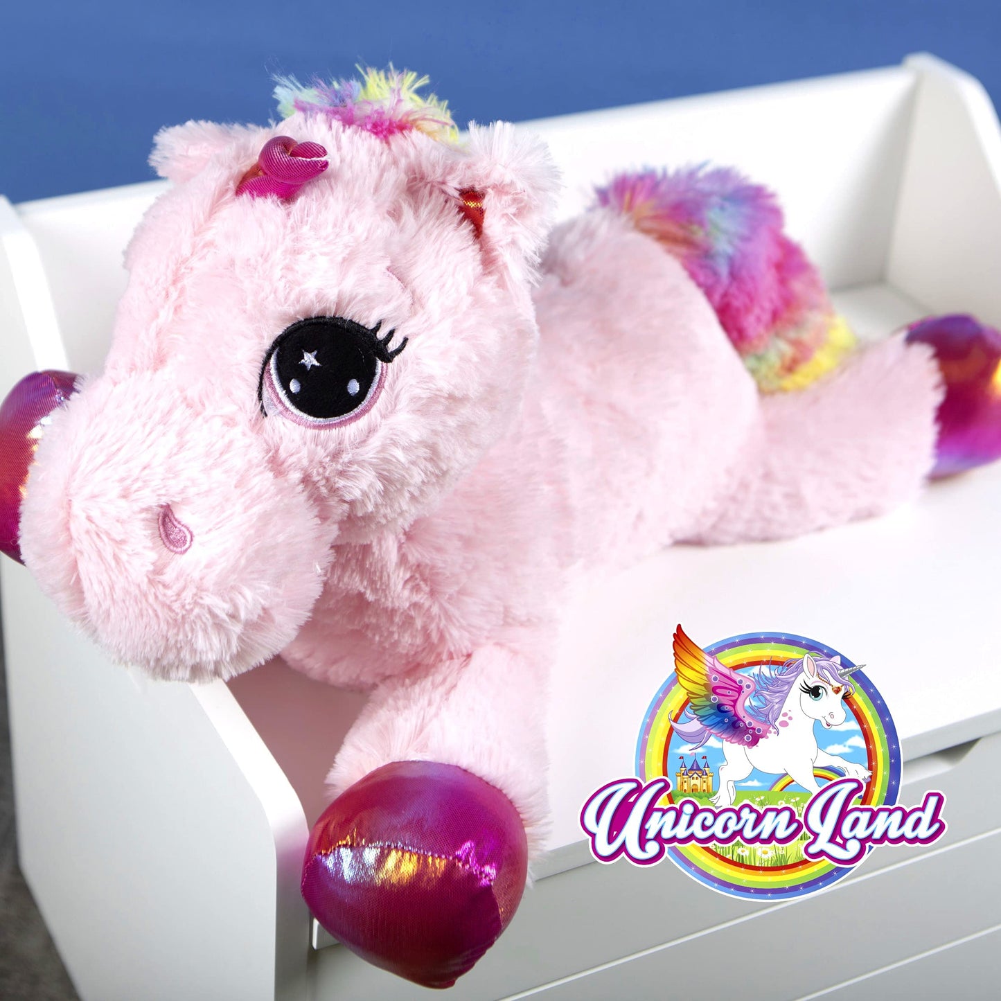 VFM - Premium Rainbow Plush Unicorn Soft Toy (60cm)