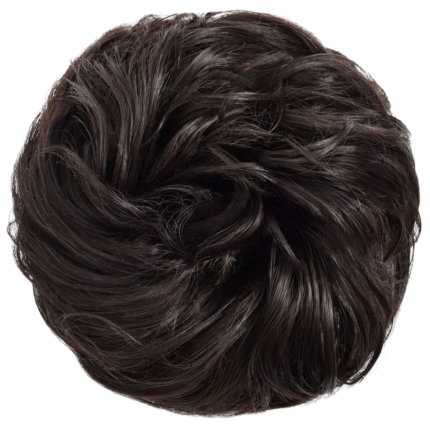 Yamel Messy Bun Hair Pieces for Women Hair Bun Extension Dark Brown Updo Curly Messy Bun Scrunchie