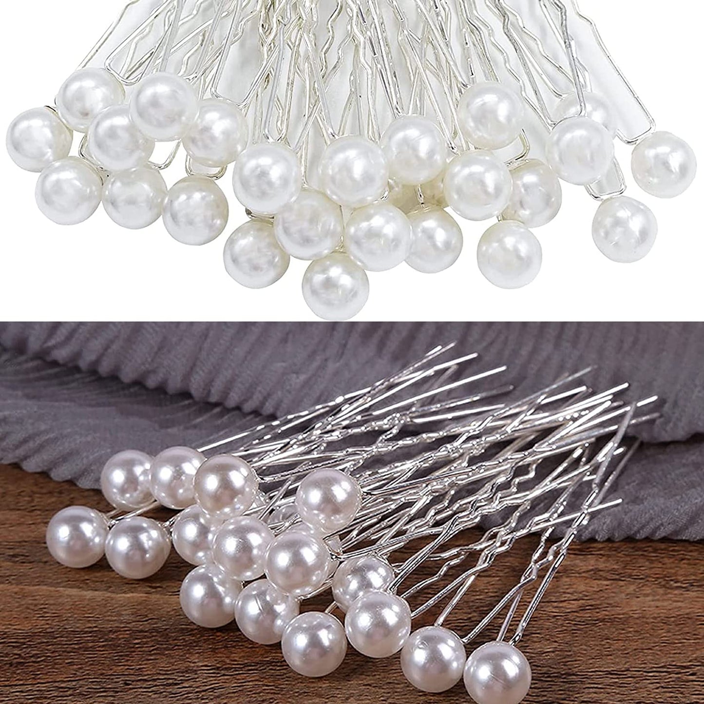 20Pcs Pearl Hair Pins Bridal Hair Pins Wedding Hair Pins Flower Hair Pins for Women Wedding Bridesmaid Hair Accessories for Women Girls, Wedding, Ball 20Pcs Pearl Hair Pins