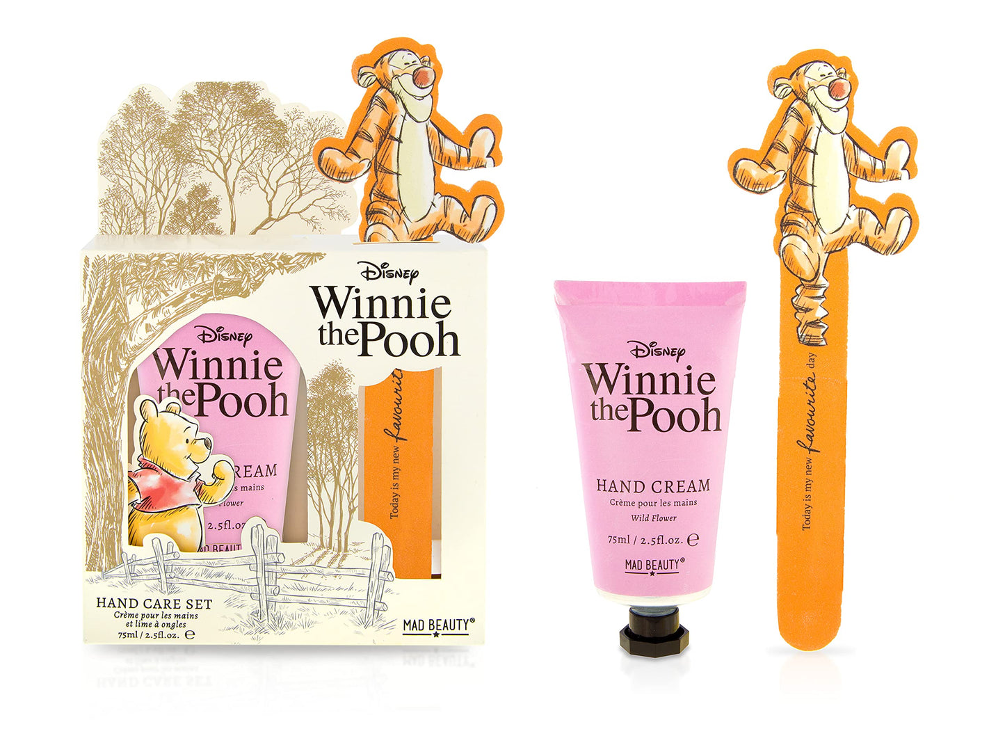 Winnie The Pooh Hand Cream & Nail File, Hand Care Set | Mad Beauty | Fun Cute Disney Gift Box, Tigger, Self-care, For Women, Girl