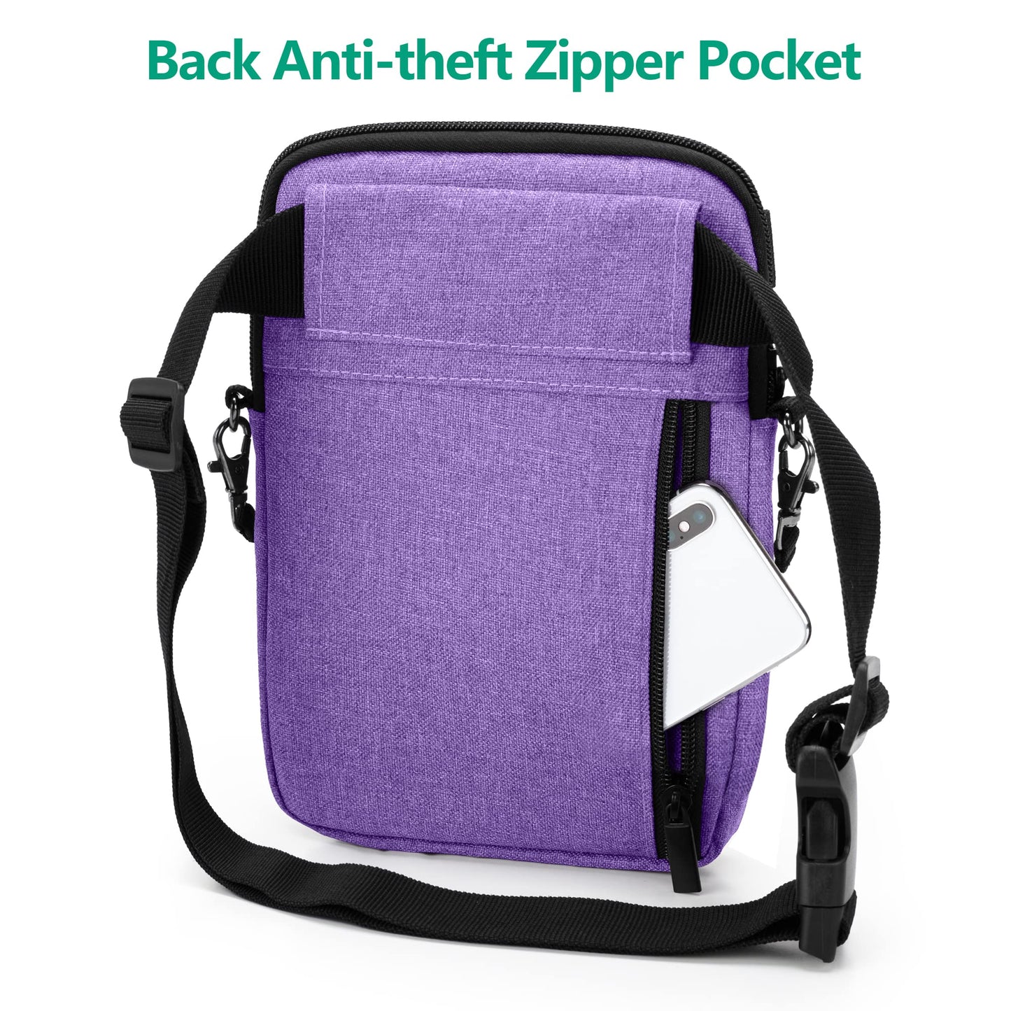 Trunab Vet Nurse Pouch with Multiple Pockets, Nurse Waist Bag Fanny Pack with Adjustable Waist Strap for Stethoscope, Scissors and Other Medical Supplies, Purple - Patented Design