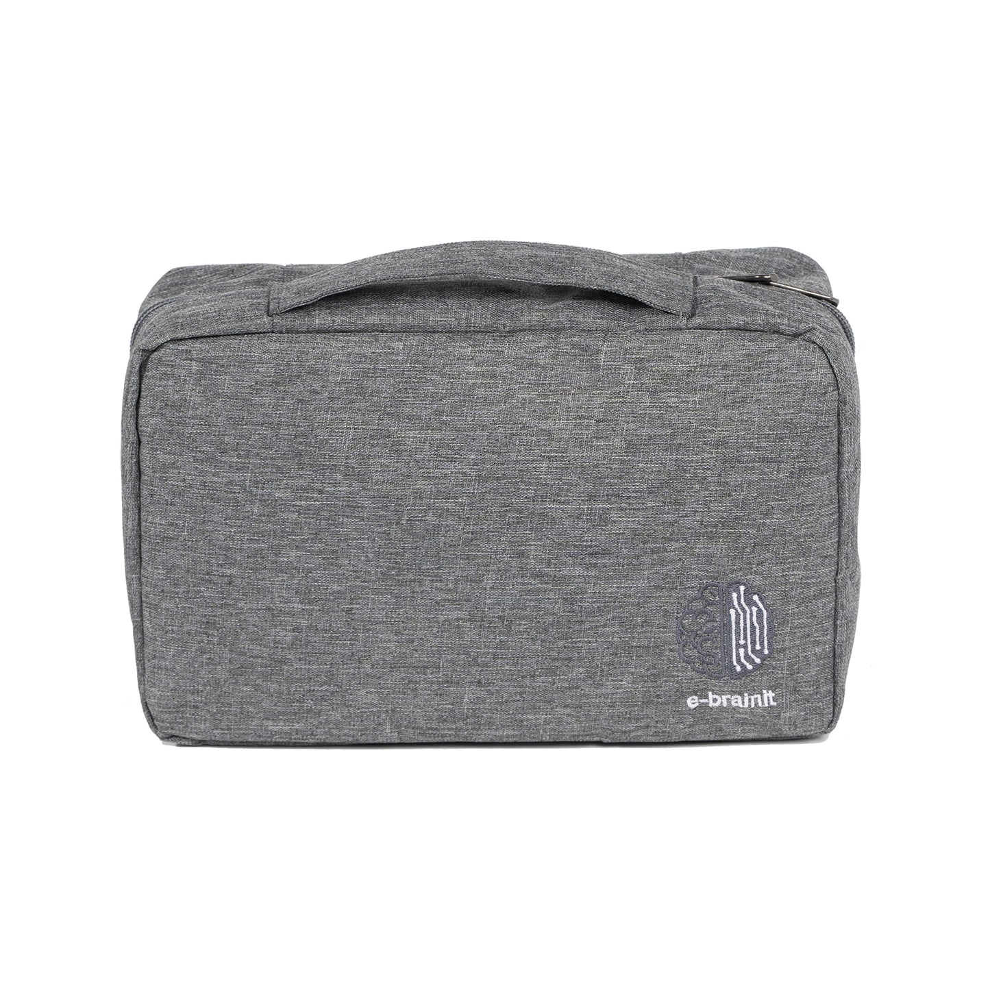 Beauty Case Travel Toiletry Bag Waterproof 3 Compartments Bag for Bathroom Accessories Grey Unisex