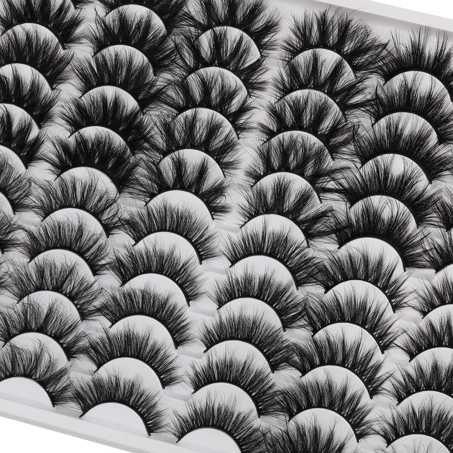 30 Pairs 20MM False Eyelashes ALICE Wholesale 6 Styles Lashes Bulk 6D Fluffy Volume Dramatic Faux Mink Eyelashes Multipack C