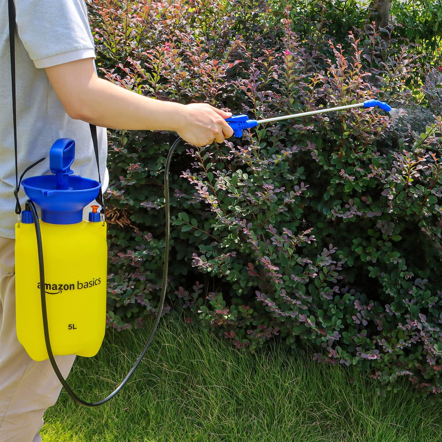 Amazon Basics Pressure Sprayer with Lockable Trigger Mechanism - 5 litres 5L