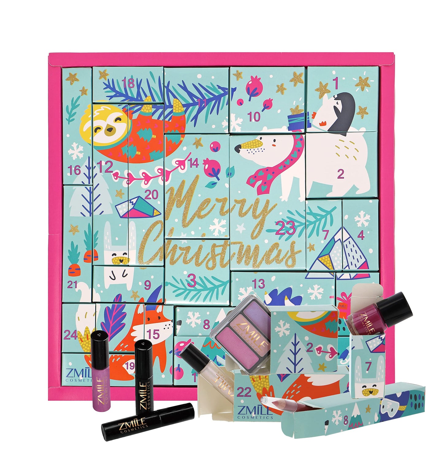 ZMILE Makeup Beauty Advent Calendar Cosmetic Christmas Gift – Animals Puzzle