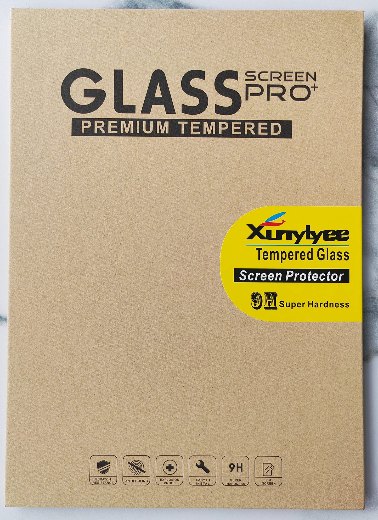 XunyLyee 2 Pack, Screen Protector for Samsung Galaxy Tab A8 10.5 inch SM-X200/ SM-X205 Tempered Glass Film Easy Installation Bubble Free